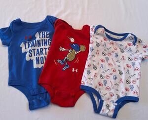Under Armour Infant 6-9 Months Bodysuit Bundle Of 3